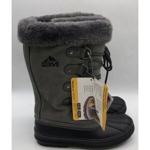 Arctiv8 Berin-3‎ Winter Boots Womens Size 5 Grey Insulated Faux Fur Excellent